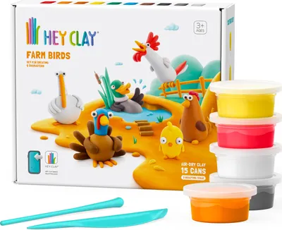 Obrázok produktu pre TMT HeyClay zes,Farm Birds Balenie 15 ks HCL15020 07841