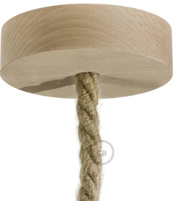 Immagine prodotto di Creative-Cables Kit rosone in Legno per cordone XL - Neutro