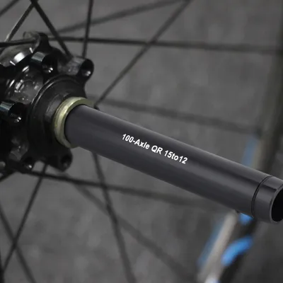 Produktbild von Fahrrad-Adapter, Aluminiumlegierung, schwarz, 15 mm auf 12 mm, für Steckachsen & Schnellspanner