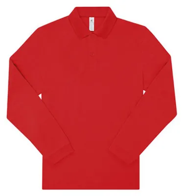 Image de B&C - Polo « My Polo 180 » pour hommes/femmes, manches longues, LT2761 (3XL) (rouge)
