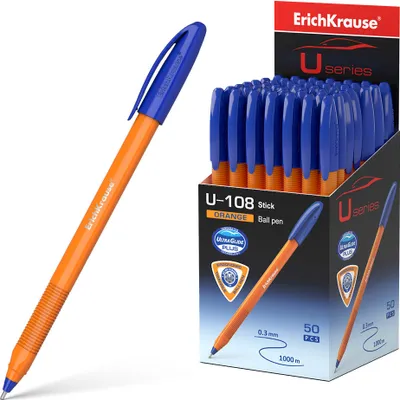 Produktbild von Kugelschreiber U-108 Orange 0,3mm 50er Pack Blau