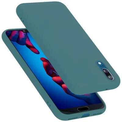 Produktbild von Cadorabo Schutzhülle für Huawei P20 Hülle in Grün Handyhülle Case Cover TPU Etui