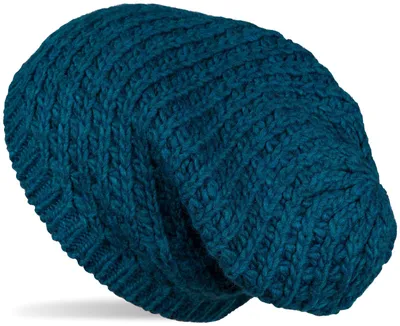 Produktbild von styleBREAKER Uni Strick Beanie Mütze grob gestrickt, Slouch Longbeanie, Grobstick Winter Strickmütze 04024158