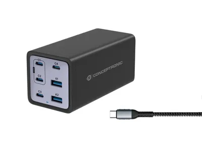 Obrázek produktu pro Conceptronic OZUL06BE, Vnitřní, AC, 55 V, Černá