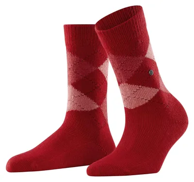 Produktbild von Burlington Damen Socken Whitby W So weich und warm gemustert 1 Paar, Rot Vermill