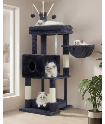 Produktbild von Kratzbaum Katzenkratzbaum Kletterbaum - Rauchgrau - Für Wohnzimmer und Katzenecke
