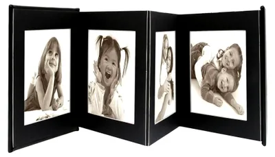 Produktbild von Fotoalbum von Deknudt, Fotokasten, Leder oder Kunstleder, Schwarz, 13 x 18 cm