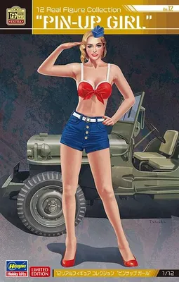 Produktbild von Hasegawa 52307 - 1/12 Real Figure Collection No. 12, Pin-Up-Girl - Neu