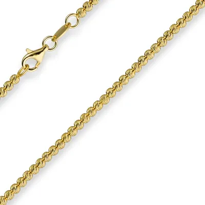 Produktbild von 2,5mm Kette Collier Kügelchenkette Kugelkette 750 Gold Gelbgold 42cm Damen