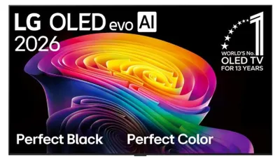 Image de LG OLED55C61LA, 55" OLED evo, 4K (3840 x 2160), DVB-C/T2/S2, Alpha 11 AI 4K Gen3, 120Hz Natif (VRR 165Hz), ThinQ AI, HDR10, NVIDIA G-SYNC, AMD FreeSync, Dolby Vision, Dolby Atmos, Agent IA, Wi-Fi 6E, Bluetooth, eARC (HDMI 2), USB, Airplay 2, slot CI, Mu