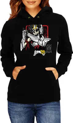 Produktbild von Damen Kapuzenpullover Japan Anime Manga Saint Anime Seiya Zombie Knight 01 Zombie Knight, Lady M / Schwarz