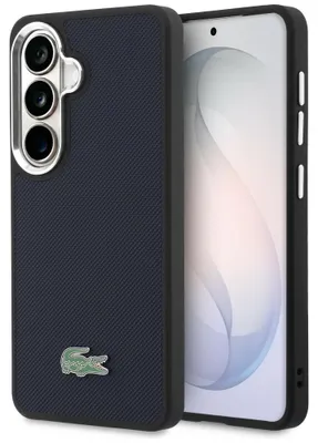 Obrázok produktu pre Puzdro Lacoste Full Wrap Petit Pique MagSafe pre Samsung Galaxy S26 v tmavo modrej farbe