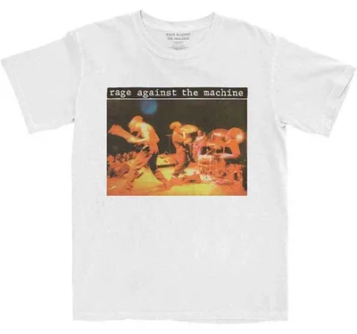Obrázek produktu pro Rage Against The Machine Anger Is A Gift (Back Print) White XL Tričko