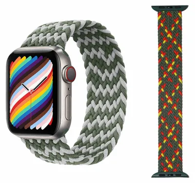 Produktbild von Für Apple Watch Series 10 42mm / 9 8 7 41 / 6 SE 5 4 40 / 3 2 1 38mm Uhr Nylon Armband Ersatz