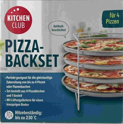 Produktbild von Kitchen Club Pizza Backset für 4 Pizzen