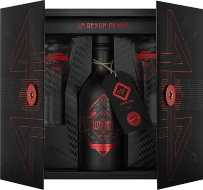 Produktbild von The Illusionist Gin FC Bayern München Edition Geschenkset  "La Bestia Negra" // 0,5L 45%