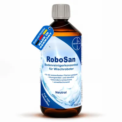 Produktbild von Wischroboter Bodenreiniger - Konzentrat 1000 ml RoboSan ohne Duftstoffe HERRLAN-Qualität
