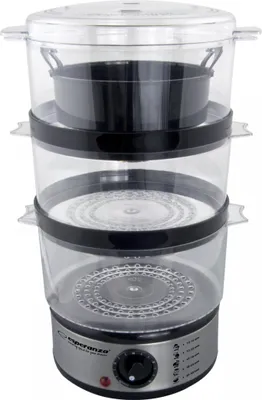 Produktbild von Esperanza EKG009 Dampfkochtopf 3 Edelstahlkorb (e) 400 W 7,5 l