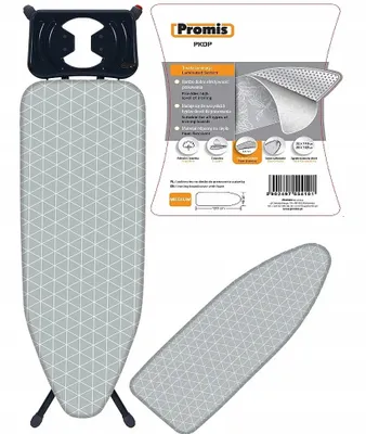 Zdjęcie produktu dla Pokrowiec Na Deskę Do Prasowania Promis 105-120Cm Na 30-40Cm Bawełna+Pianka