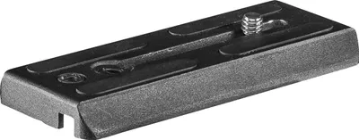 Produktbild von Walimex pro Schnellwechselplatte für Advanced 173 SH Videostativ – Ersatz Schnellwechsel Kameraplatte, Aluminium, Gummierung, 100x40x10 mm, 1/4 Zoll Kamera Anschlussschraube