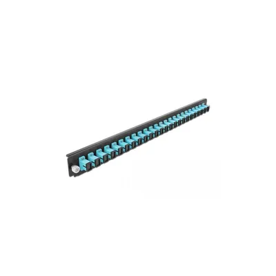Produktbild von DeLOCK 19″ LWL Spleißbox Frontblende 24 Port SC Simplex aqua, Faser, SC, Aqua-Farbe, Rackeinbau, 1U, 44 mm