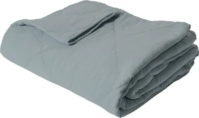 Produktbild von Decke Überwurf 100% Baumwolle 140 x 200 cm Skandinavisch Hellblau