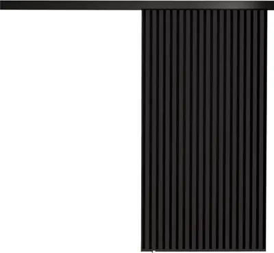 Produktbild von KIER FURNITURE Schiebetür Komplettset BELMO Sliding Door, Raumteiler Schiebetür Graphit 106x205x1,6 cm