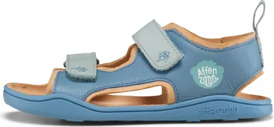 Produktbild von Affenzahn 01394-30211 Kinder-Barfußschuhe in Blau – Leder