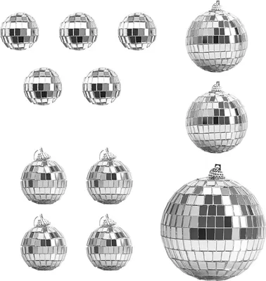 Immagine prodotto di 12 palle da discoteca scintillanti per feste e decorazioni