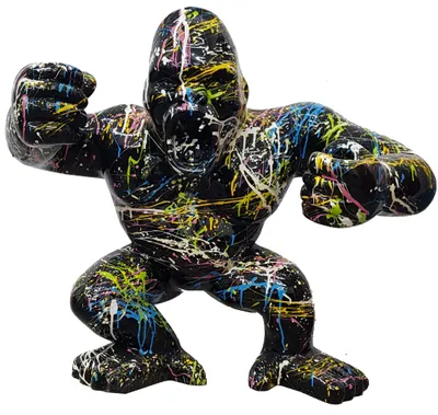 Produktbild von Designer Figur Statue Moderne Figuren Statuen Dekoration Deko Gorilla Garten Neu