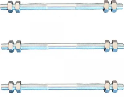 Produktbild von 3 Stück Gewindestange M6 Rechts - Links Gewinde  160 mm + 12 Muttern