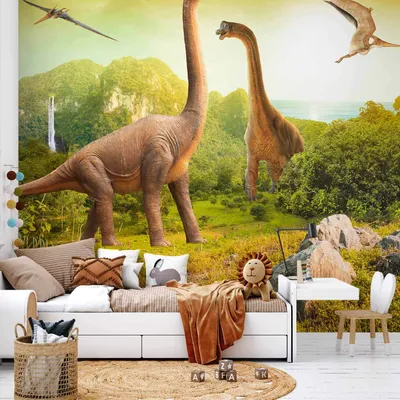 Produktbild von Vlies Fototapete - Dinosaurs 300x210 cm Für Kinder 10110902-10