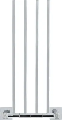 Immagine prodotto di QUVIO Portasciugamani - Con 4 bracci - Portasciugamani - Appeso - 4 aste - Per parete - Con viti - Verticale - 44,5 cm - Acciaio inox - Argento