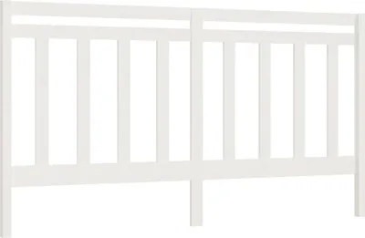Obrázek produktu pro vidaXL Čelo postele bílé 206x4x100 cm Masivní borovicové dřevo