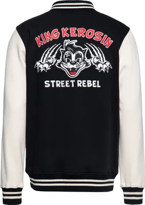 Produktbild von King Kerosin College Jacke - Rebel Schwarz 4XL