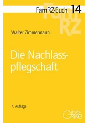 Obrázok produktu pre Die Nachlasspflegschaft