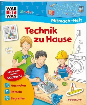 Produktbild von WAS IST WAS Junior Mitmach-Heft Technik zu Hause