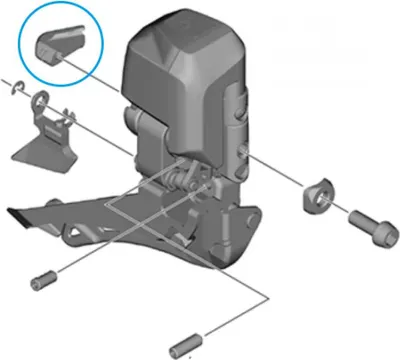 Produktbild von SHIMANO Abdeckung FD-R7150 Kabelanschluss Größe Universal - Schutz für Di2-An....