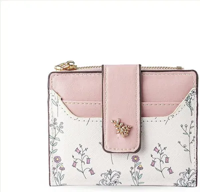 Imagen del producto de Billetera compacta de Damen, con compartimento para monedas, portatarjetas, pequeña, ideal para llevar en el bolsillo