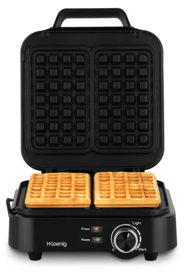 Zdjęcie produktu dla Gofrownica - Kompaktowa - 1200 W - Antyprzywierająca powłoka - Regulacja temperatury
