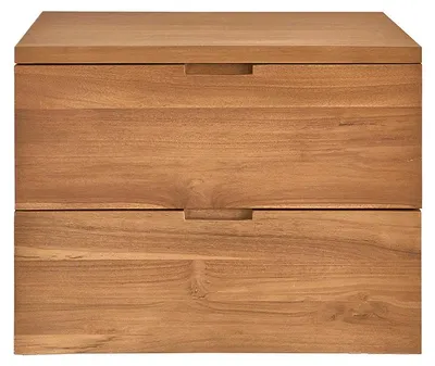 Produktbild von Waschtisch aus massivem Teakholz 60 cm