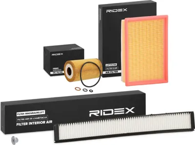 Produktbild von RIDEX Filterset Inspektionspaket Filtersatz für BMW 3 Limousine (E46) 3 Touring (E46) 3 Coupe (E46)