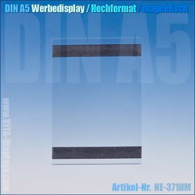Produktbild von DIN A5 Werbe-Display / hängend (magnetisch)