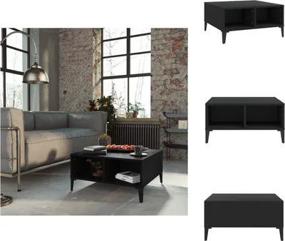 Obrázek produktu pro vidaXL Konferenční stolek černý 60x60x30 cm materiál na bázi dřeva - Konferenční stolky