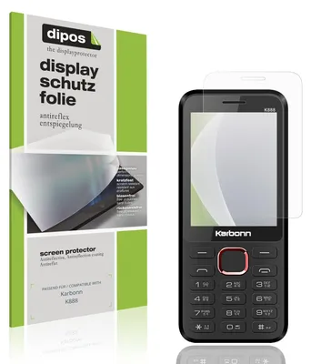 Produktbild von 4x Schutzfolie für Karbonn K888 matt Displayschutzfolie Folie Display Schutz dipos
