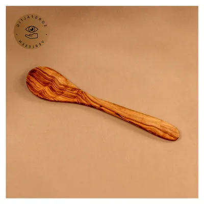 Produktbild von Servierlöffel aus Olivenholz / Rührlöffel / Kochlöffel / Holzlöffel / klassische Löffelform / 30 cm