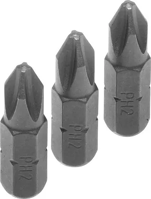 Produktbild von Spitze, Bitgriff Sechskant 1/4 3 Stück Ph2/25Mm - S/68-946-0