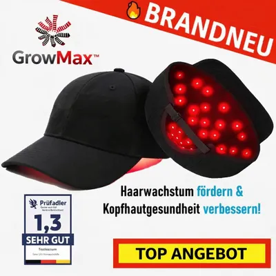 Obrázok produktu pre GrowMax™ LED laserová čiapka – podporuje rast vlasov a pomáha predchádzať vypadávaniu vlasov!