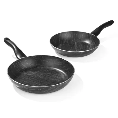 Produktbild von BRATmaxx | Pfannen-Set Marmor-Optik | alle Herdarten inkl. Induktion | spülmaschinengeeignet | Qualität Italy