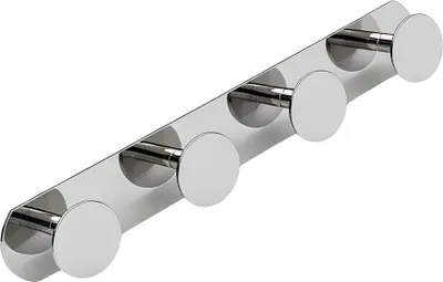 Produktbild von Avizar, Handtuchhalter Wand 4 Haken Edelstahl 3M, Silber